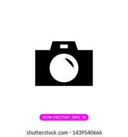 camera photography icon vector design template. 