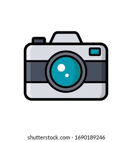 camera - photography icon vector design in white background