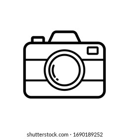 cámara - icono de fotografía diseño vectorial en fondo blanco