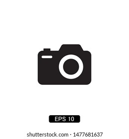 camera photography icon vector illustration logo template