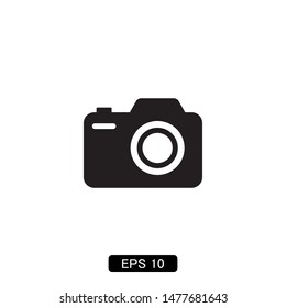 camera photography icon vector illustration logo template
