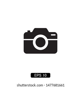 camera photography icon vector illustration logo template