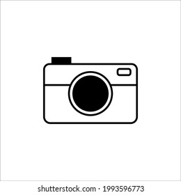camera photography icon vector illustration logo template