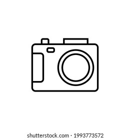 plantilla de logotipo de ilustración de vector de icono de fotografía de cámara
