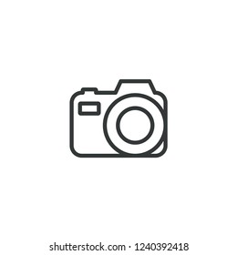 camera photography icon vector logo template