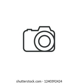 camera photography icon vector logo template