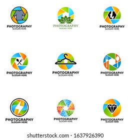 Camera Photography Icon Vector Logo Design Template