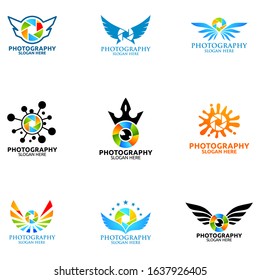 Camera Photography Icon Vector Logo Design Template