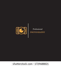 Camera photography icon vector logo design