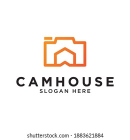 Camera photography icon vector logo design