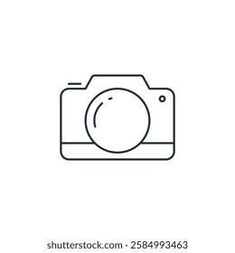 Camera Photography Icon Vector Logo Template