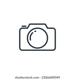 Camera Photography Icon Vector Logo Template