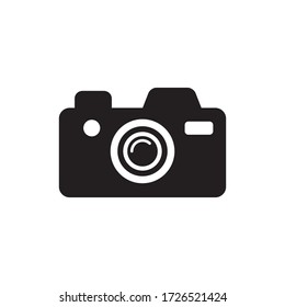 Diseño de ilustraciones de plantillas de vectores de iconos de fotografía de cámara