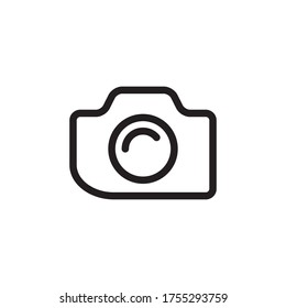 Diseño de ilustraciones de plantillas de vectores de iconos de fotografía de cámara