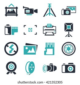 camera and Photography icons