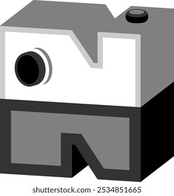 Camera Photography Letter Alphabet Vector Element N