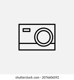 Camera, photography  line icon, vector, illustration, logo template. Suitable for many purposes.