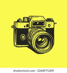Camera photography logo. Abstract camera icon vector design template. camera illustration