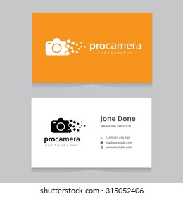 Camera And Photography Logo And Business Card Template