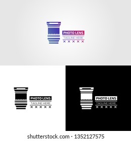 Camera Photography Logo Design Icon Template - Vector