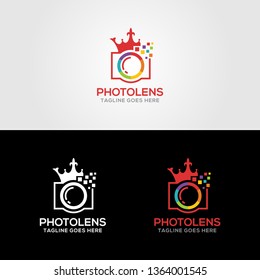 Camera Photography Logo Design Icon Template