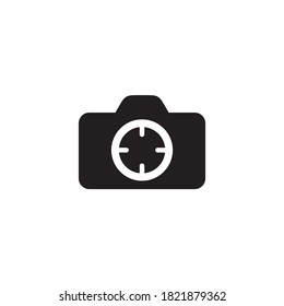 Camera photography logo design vector template