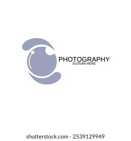 Camera photography logo design vector illustration.