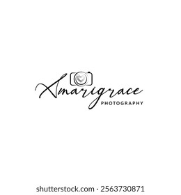 Camera photography logo design vector illustration.