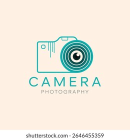 Camera photography logo design vector