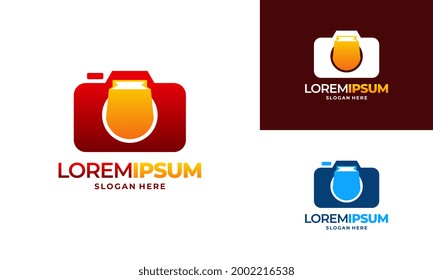 Diseños de logotipos de fotografía de cámara vectores de concepto, logotipo de almacén de cámaras