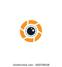 Vector de diseño de iconos con logotipo fotográfico de cámara. Estudio fotográfico de plantillas de logotipo, fotógrafo, foto.