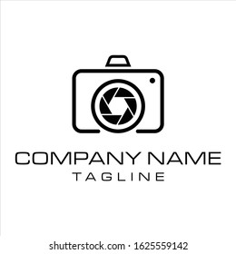 camera photography logo icon symbol vector template