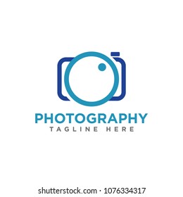 camera photography logo icon vector template