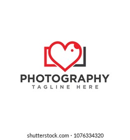 camera photography logo icon vector template