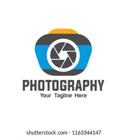 camera photography logo icon vector eps 10, logo template