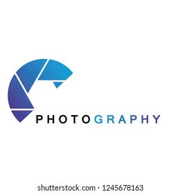 camera photography logo icon vector template