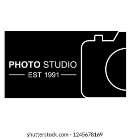 camera photography logo icon vector template