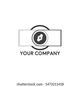 camera photography logo icon vector template