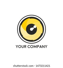 camera photography logo icon vector template