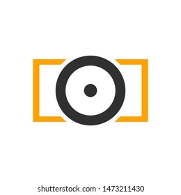 camera photography logo icon vector template
