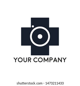 camera photography logo icon vector template