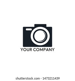 camera photography logo icon vector template