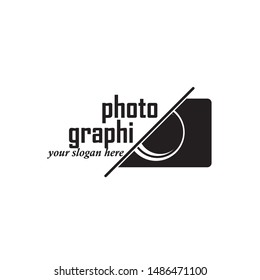 camera photography logo icon vector template
