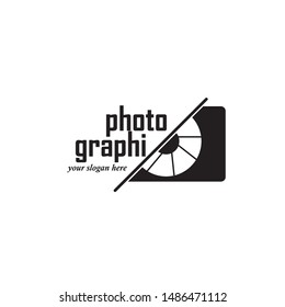 camera photography logo icon vector template
