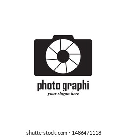camera photography logo icon vector template
