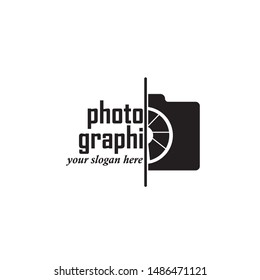 camera photography logo icon vector template
