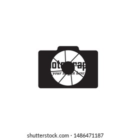 camera photography logo icon vector template
