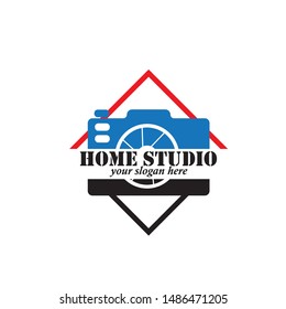 camera photography logo icon vector template
