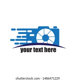camera photography logo icon vector template
