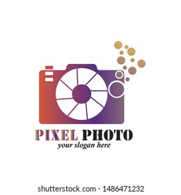 camera photography logo icon vector template
